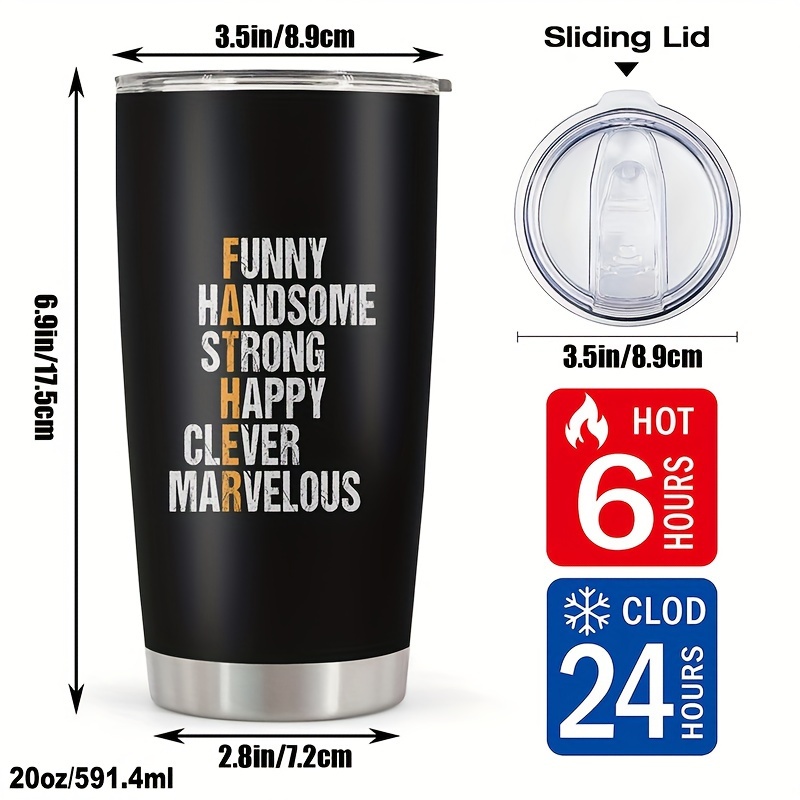 1pc funny dad tumbler 20oz stainless travel Temu Belgium
