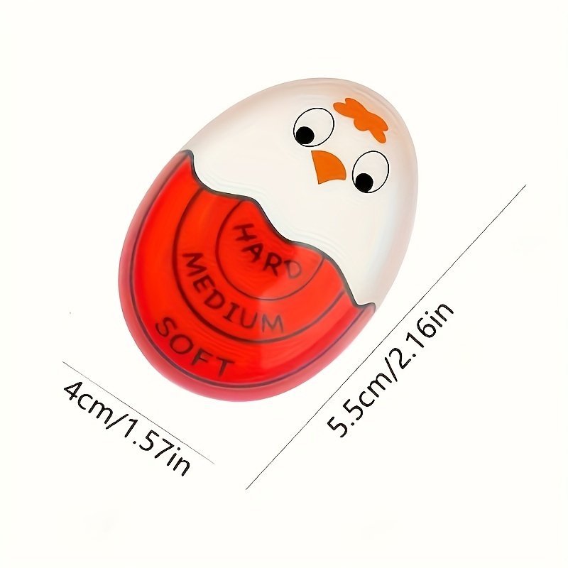 Image of Shaon 1pc Color-changing Egg Cooking Timer, Sensitive Soft And Hard Egg Timer, Hard, Medium, Soft Cooking , Kitchen Timer For Boiling Eggs, Color When