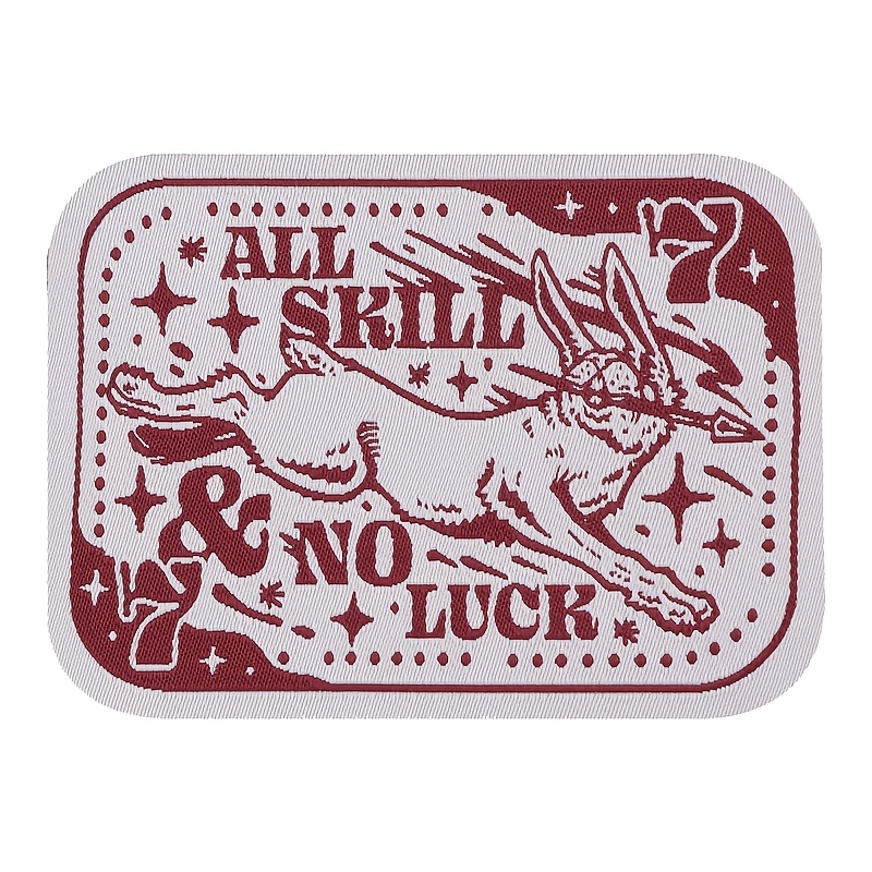 TEMU 1 écusson en tissu "Tout sur la capacité et non sur " Lapin, patch adhésif thermocollant, idéal pour sacs à dos, chapeaux et vêtements