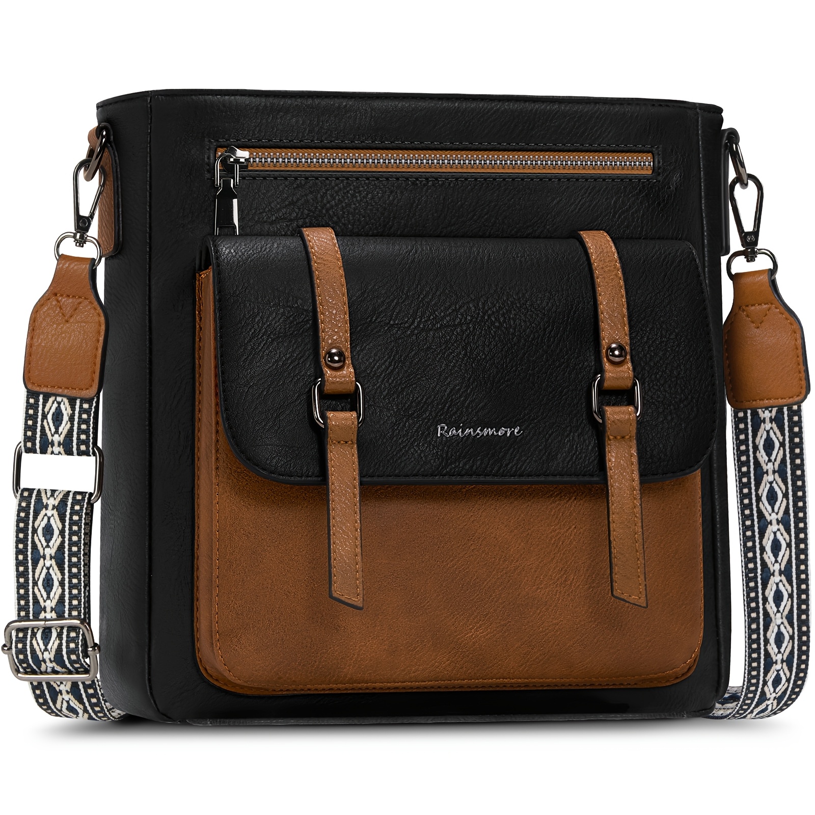Image of Rainsmore Women's Crossbody Bag, Made Of, Lightweight Handbag With An Adjustable Shoulder Strap, Perfect For Travel.