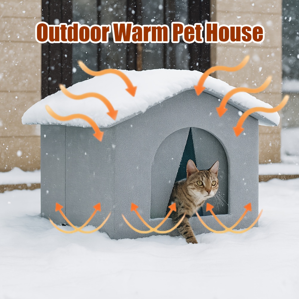 Maison De Chat Isolée Avec Packs De Glace - Refuge Frais Pour Chat/Chien Les Jours Chauds (Taille M)