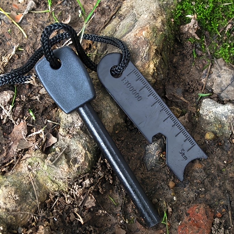 Large Solid Magnesium Rod Fire Starter with ABS Handle