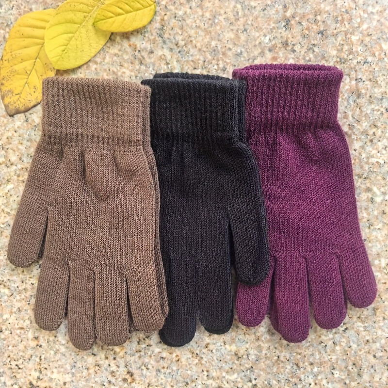 

Gants unisexes en acrylique épais et chaud, pour les activités de en automne/hiver, lavage à uniquement.