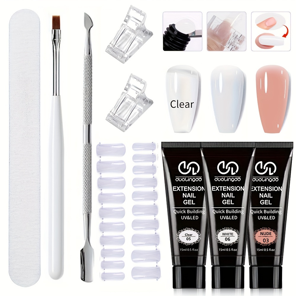 

9- Gel Set, Long- , Application, Includes , , And , -free, For