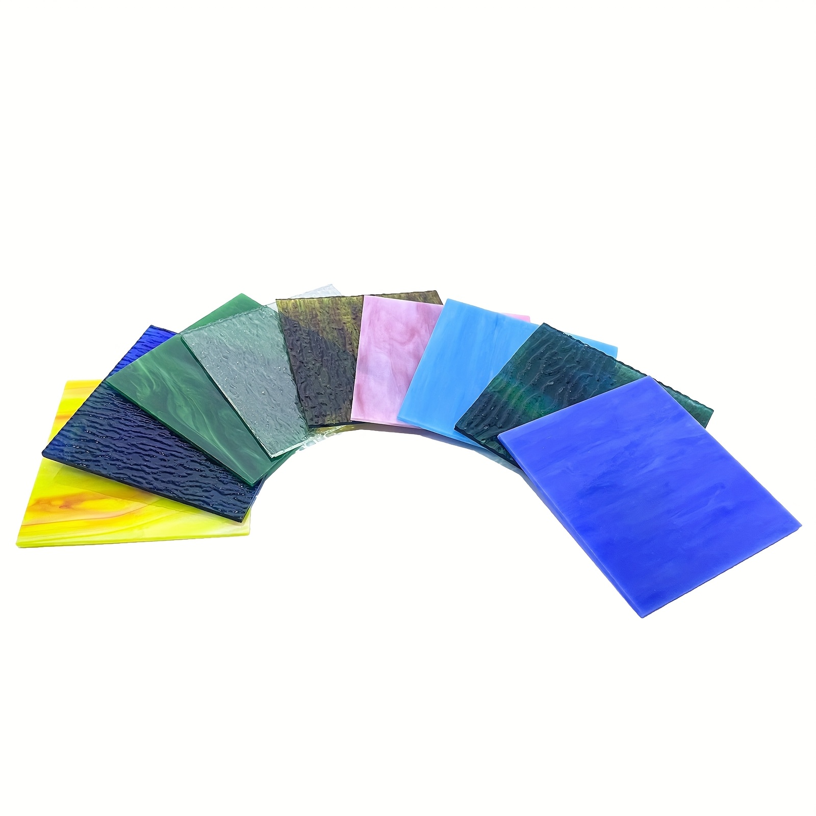 9 stück 10x10cm bunte glasstücke transparentes - Temu Austria, image size:1600x1600