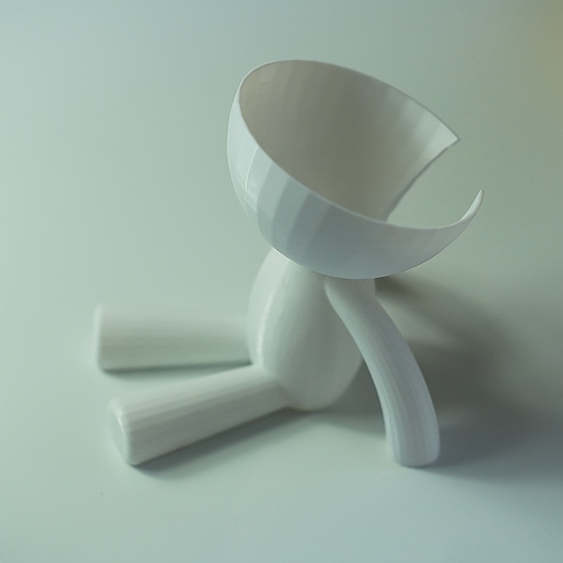 Image of 3d Printed Stand - Adjustable Height, White Plastic Speaker Holder For Living Room & Bedroom Decor, Perfect Gift For Halloween, Graduation, Easter, Thanksgiving, Christmas, Birthdays