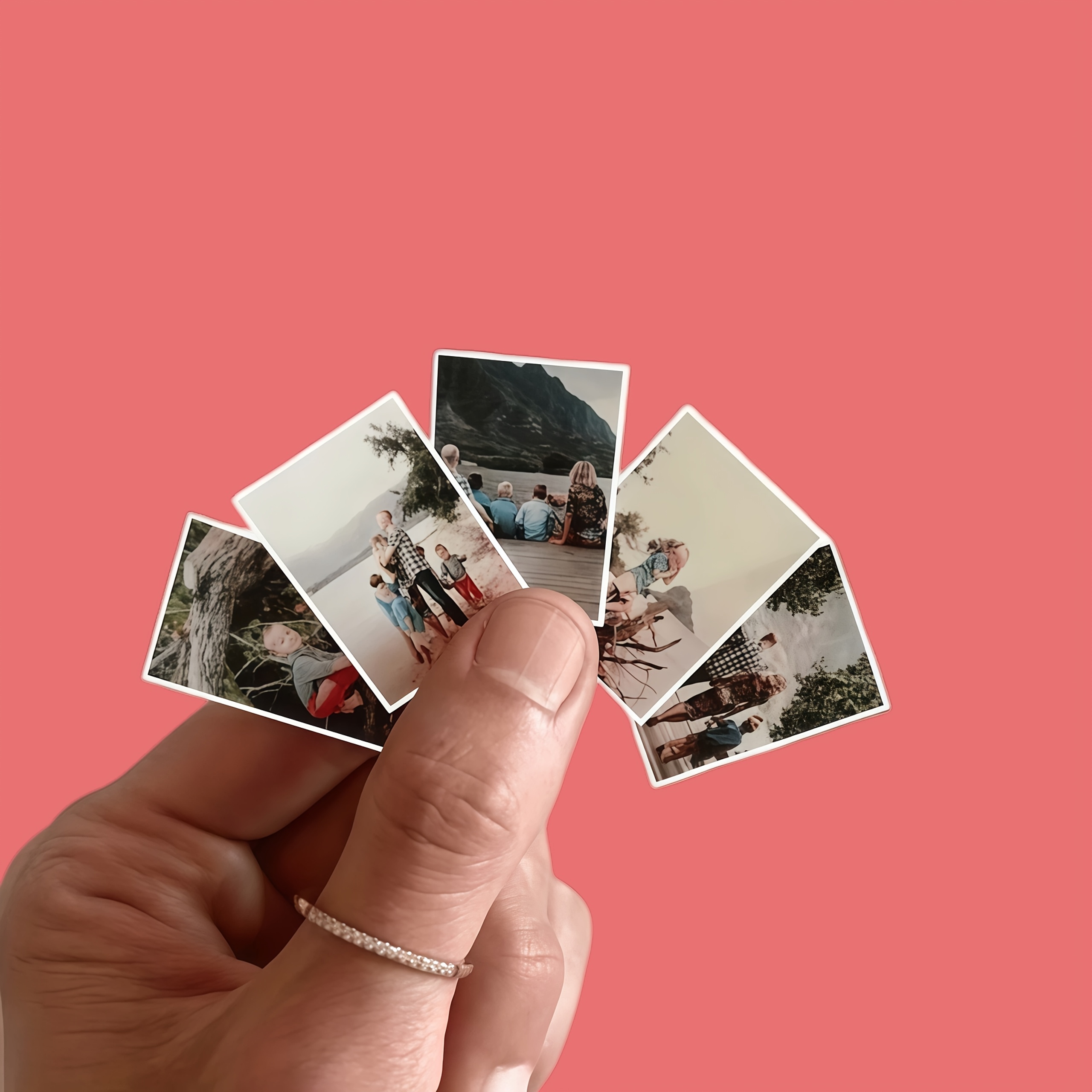 TEMU 맞춤형 미니 사진 스티커, 개인화 미니 사진 스티커, 사진, 즉석 카메라 사진, 커플 사진 맞춤 제작, 크리스마스, 생일, 기념일 선물