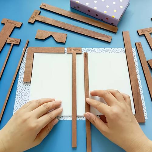 15pcs set of bookbinding tools t shaped handle pad designed specifically for manual production this set l shaped and straight edge tools as well as corner cutting tools pe