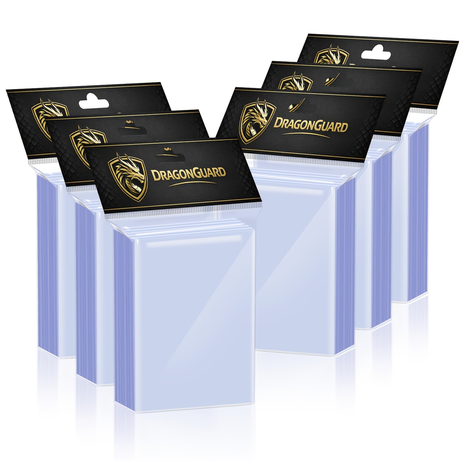 TEMU Lot de 600 pochettes transparentes Penny pour cartes à collectionner, protecteurs de cartes souples 66 x 91 mm, pochettes acide et PVC pour TCG,