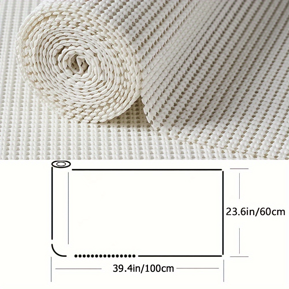 E-shop 1 Rolle Premium Nicht-Klebende Regaleinlage - Rutschfest, Langlebiges PEVA-Material, 60 cm x 100 cm, Dickere & Längere für Schubladen, Regale,