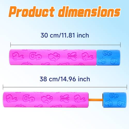 long size water sprayer toy set for kids outdoor summer fun squirt blaster 6 12 pack water shooting toy kit bath toy