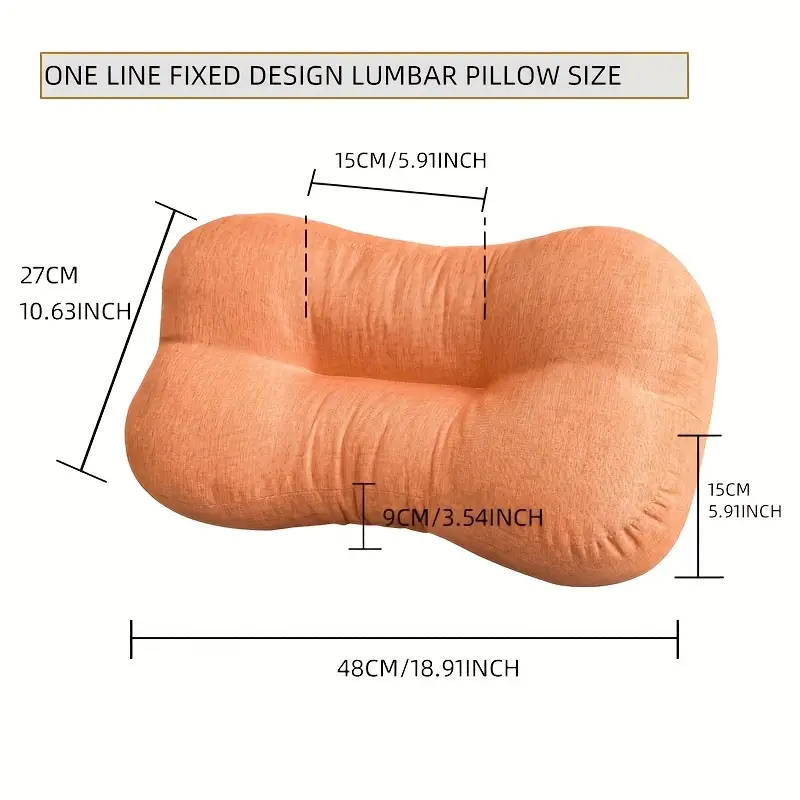 breathable lumbar pillow for office chair ergonomic support machine washable zipper closure retro style ideal for home car use perfect gift for mothers day fathers day birthdays office chair accessory vintage style pillow zipper closure pillow lumbar support pillow Product details 4