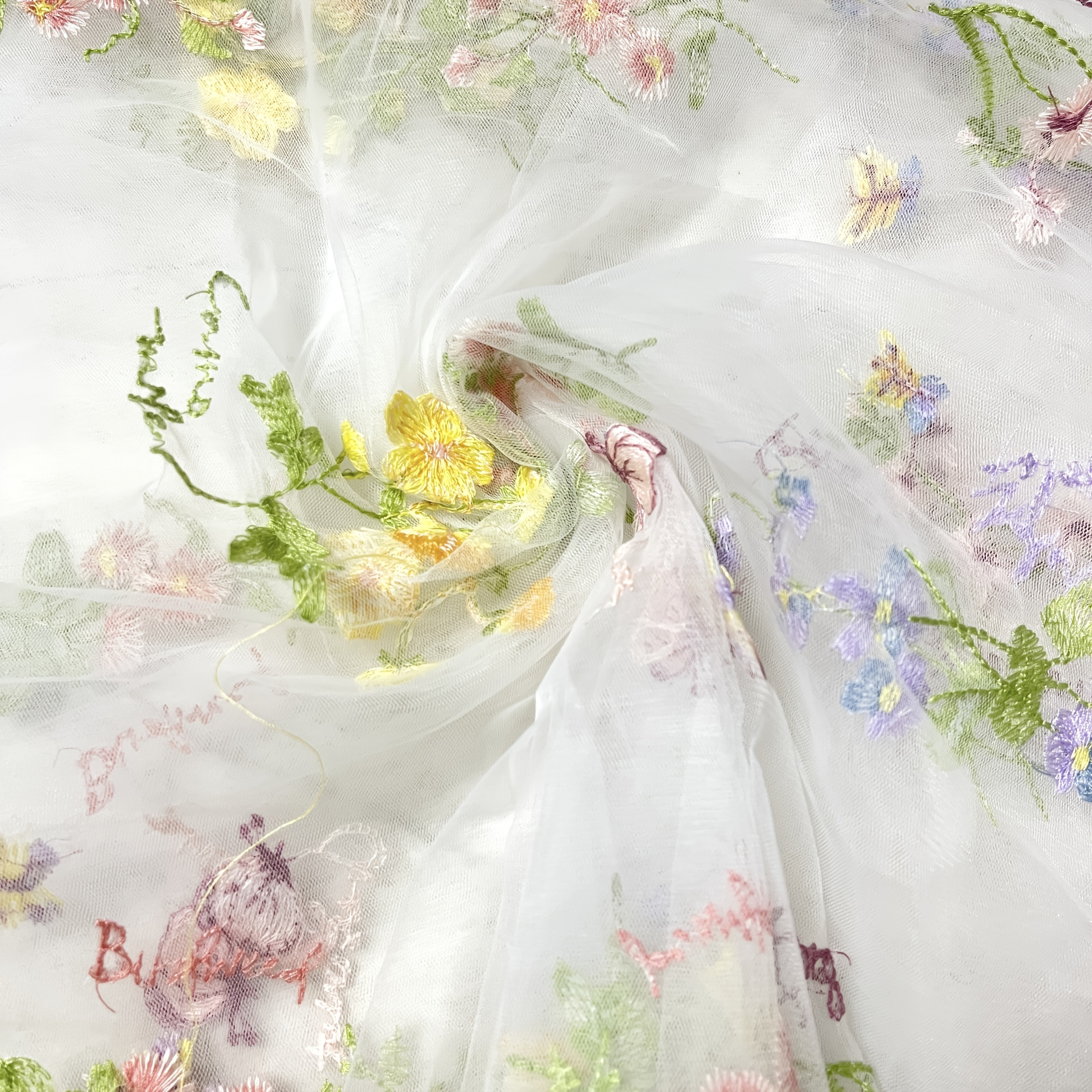 exquisite floral embroidered mesh tulle fabric pre - Temu Pakistan