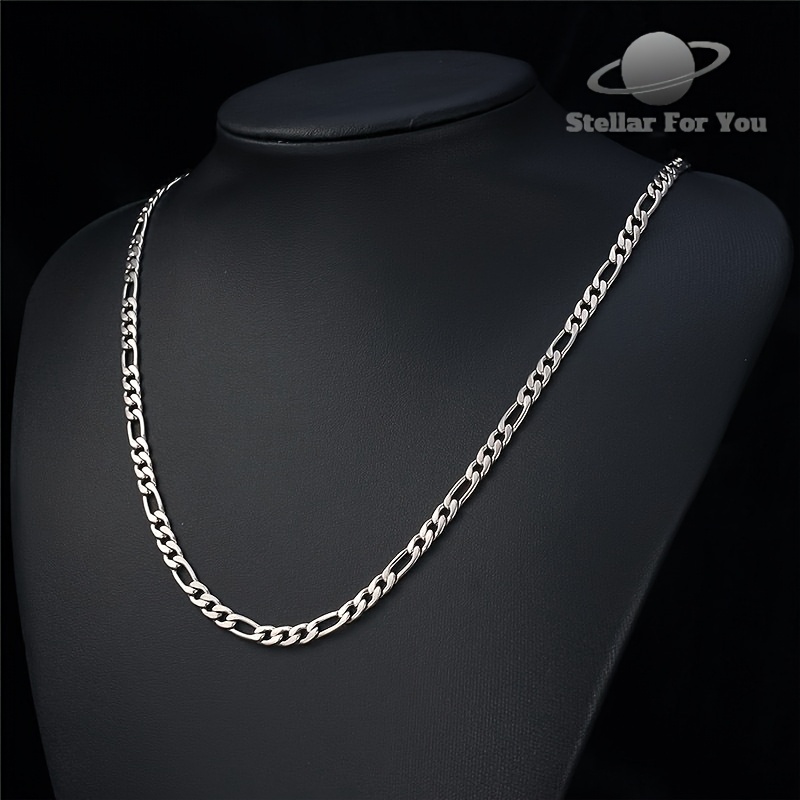 S925 Silvery Cuban Necklace — Classic Layering Piece