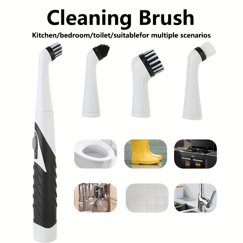 

1pc, Electric Cleaning Brush, Handheld Kitchen Scrubber, Suitable For Bathroom, Kitchen, Bathtub, Tile, Shower, Cleaning Supplies