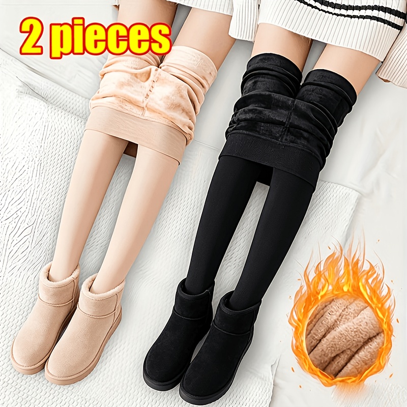 TEMU 2 Paires de Vêtements d'Extérieur Chauds et Polyvalents pour et l'Hiver, avec Bas Épais et Polaire pour une Chaleur et un Vêtement d'Extérieur