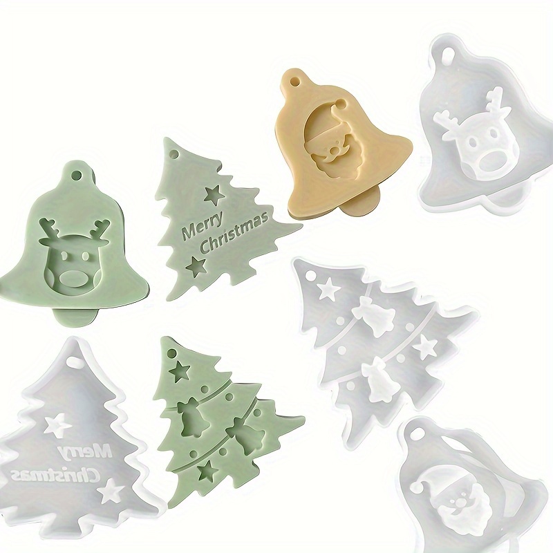 Molde grande de silicona, moldes de marco de fotos de resina, moldes de resina en forma de árbol de Navidad para fundición de epoxi, moldes de marco de fotos para mostrar