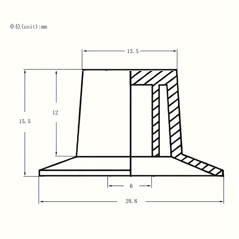 Set of 4 Electric Guitar Knobs - Witch Hat Bell Style, 2 Volume 2 Tone Control Dials, Plastic Black with Glossy Finish for Les Paul SG Guitars