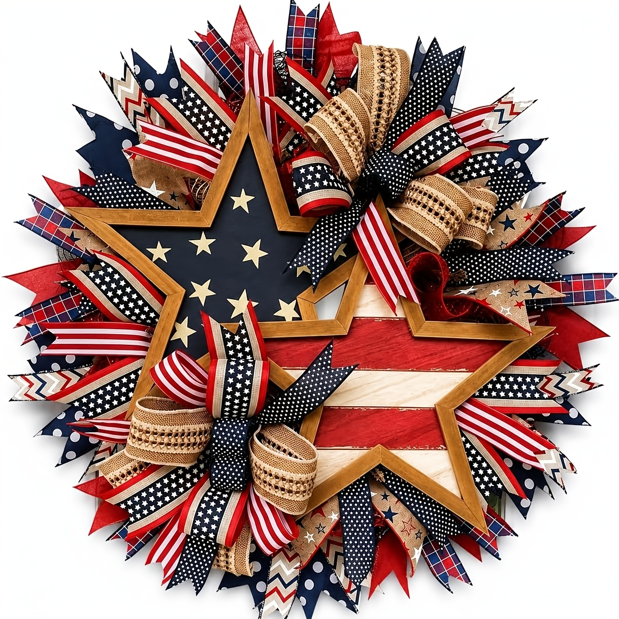 17.7Inch   Wreath, Welcome Sign Wreaths for Front Door, XMAS Day   Day Memorial Day       Decoration Pride July 4Th Red White And Blue Decoration American Flag
