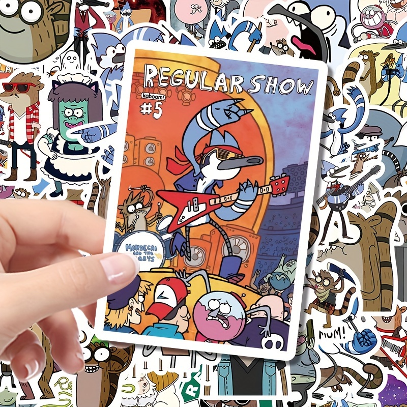 52 piezas de calcomanías regulares del Show - Piel de PVC para portátiles, libretas y tazas - Calcomanías duraderas y adhesivas con tema de dibujos animados para decoración y regalos