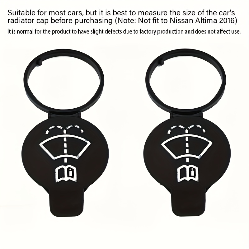 TEMU 2pcs Pvc Windshield Washer Fluid Reservoir , Suitable For Motors Car Windshield Washer Fluid Tank , Vehicle Cleaning Accessory, Windshield