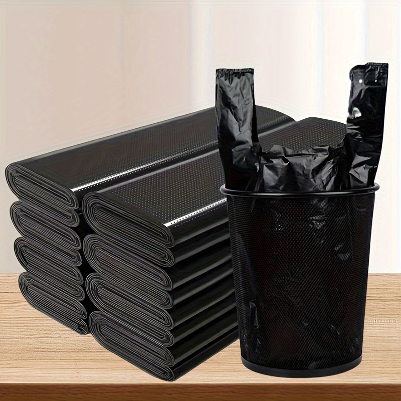 

Value Pack 200pcs Bundles Thickened New Material Black Plastic Garbage Bags Vest Bags Portable Shopping Bags Life Garbage Storage Bags Grocery Bags