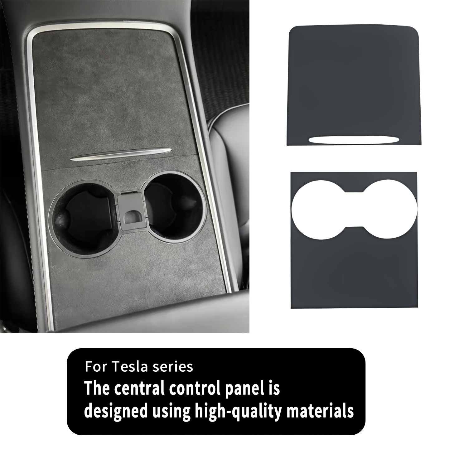 TEMU Compatible For For Dashboard Console Panel Cover Suitable For 2020-2024 Models, Pu Leather Velvet Original Color & Material Replacement Panel,