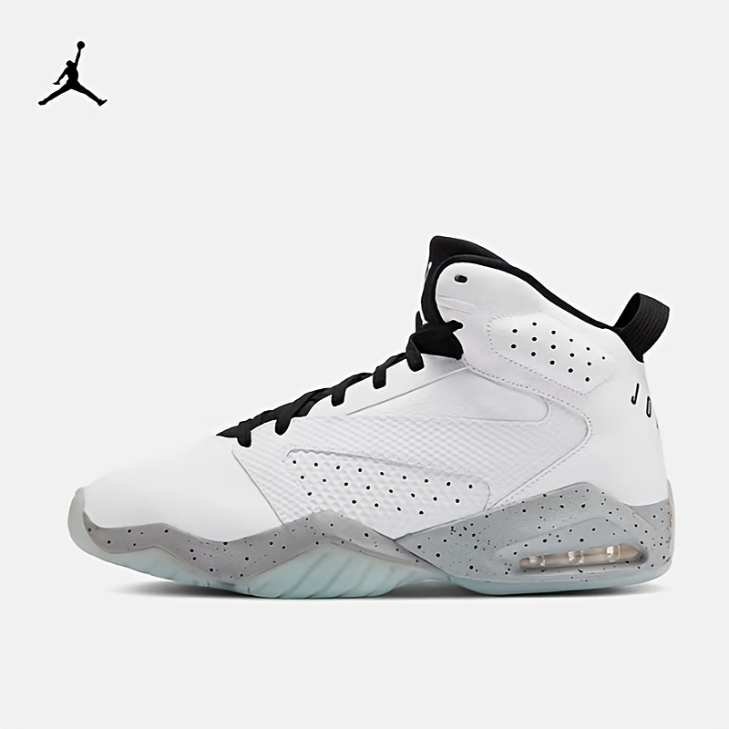   mens     basketball shoes low top genuine leather upper breathable fabric lining cushioned rubber sole for court casual wear white black ar4430 101 basketball gear athletic footwear sleek sneaker design durable footwear 0