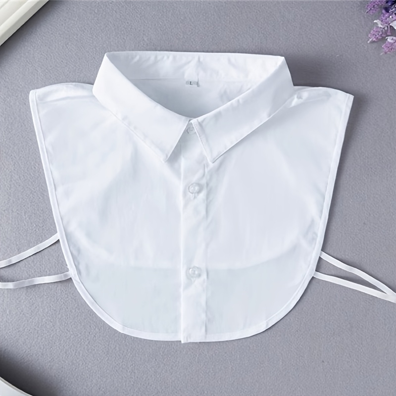 Detachable False Collar with Pointed Design, Multi-functional