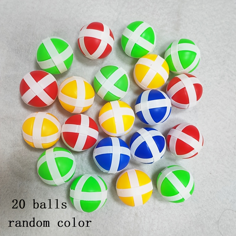 Image of 8/12/20pcs Sticky Balls: Indoor & Outdoor Toy (random Color) Halloween Gifts, Without Battery