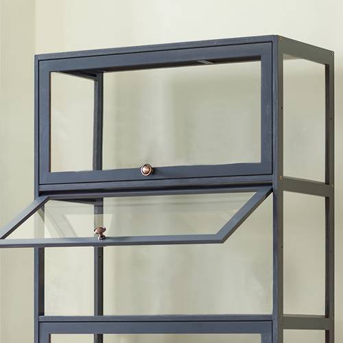 1pc black acrylic 3 door display cabinet toy model collectors case for bedroom game room anime figure moisture proof showcase blind box toy display shelf living room study decor transparent