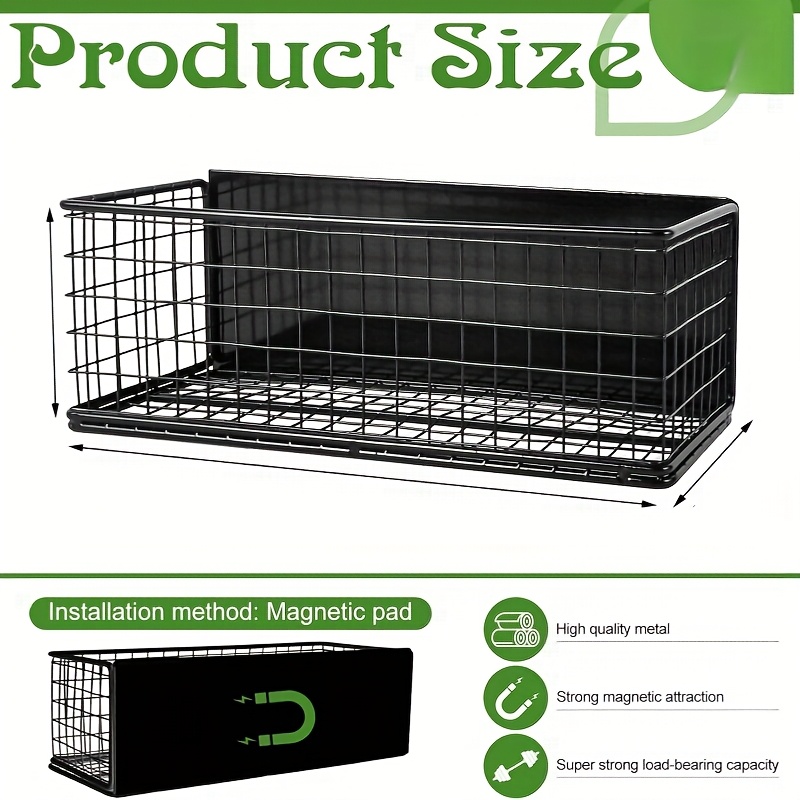TEMU A Large Super Strong Magnetic Storage Rack, Suitable For Office, Kitchen, And Home Storage, Utility Racks