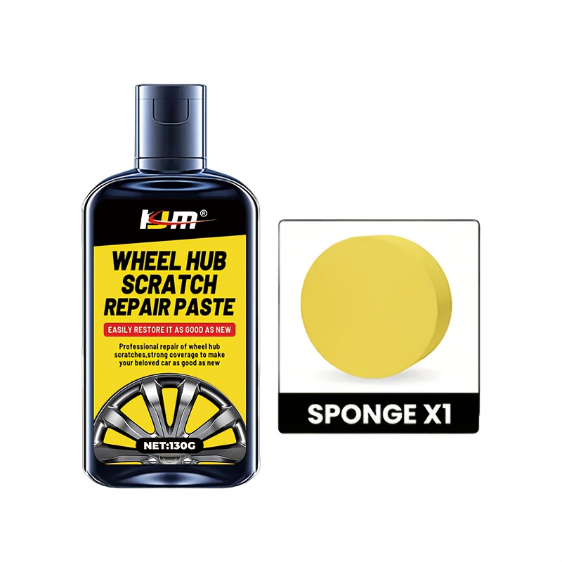 TEMU Wheel Repair Kit - Scratch & Oxidation Remover, Polish & Protectant Paste/wax - Chemical-based Alloy Wheel Refurbishment For, Motorcycles, Suvs, Trucks - Diy/ (no /coating Removal) - 1 Set