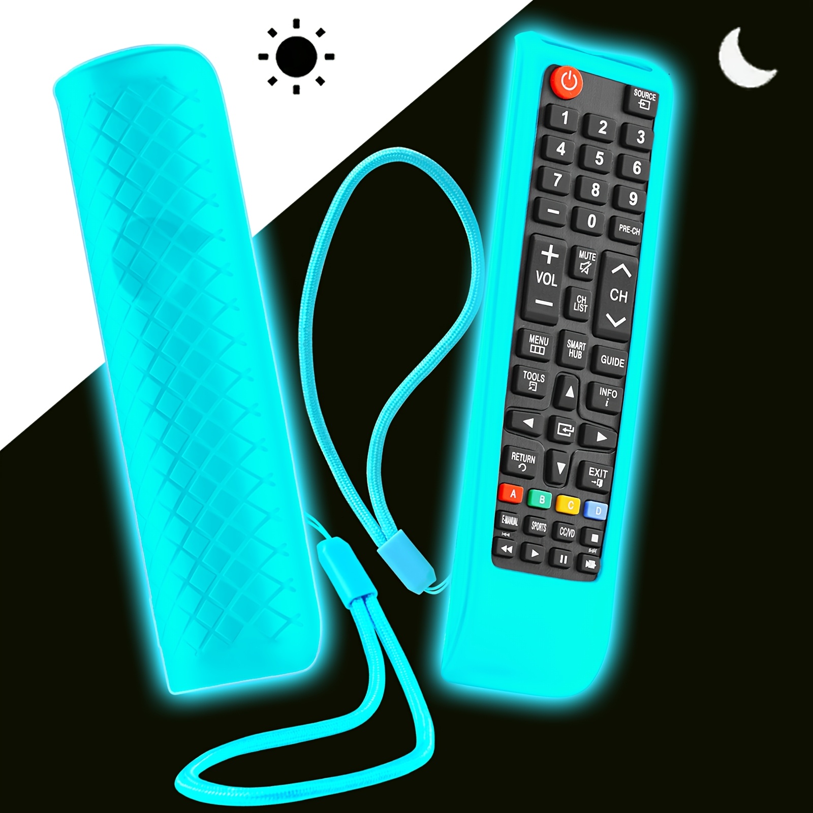 

1pc -the-dark Silicone Protective Case Bn59 Smart Tv Remote - Anti-slip, Replacement Sleeve With Lanyard, Full Cutouts, Lightweight & Comfortable Grip, In Multiple Colors