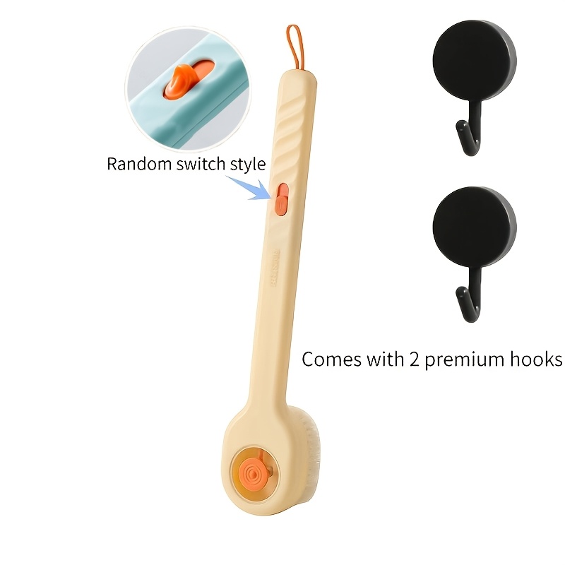 3pcs Liquid-Filled Soft Bristle Bath Brushes Set