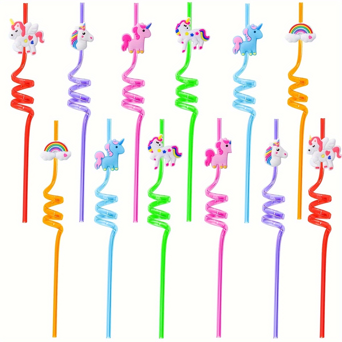 

12pcs Reusable Unicorn Plastic , Unicorn Decorations, ,