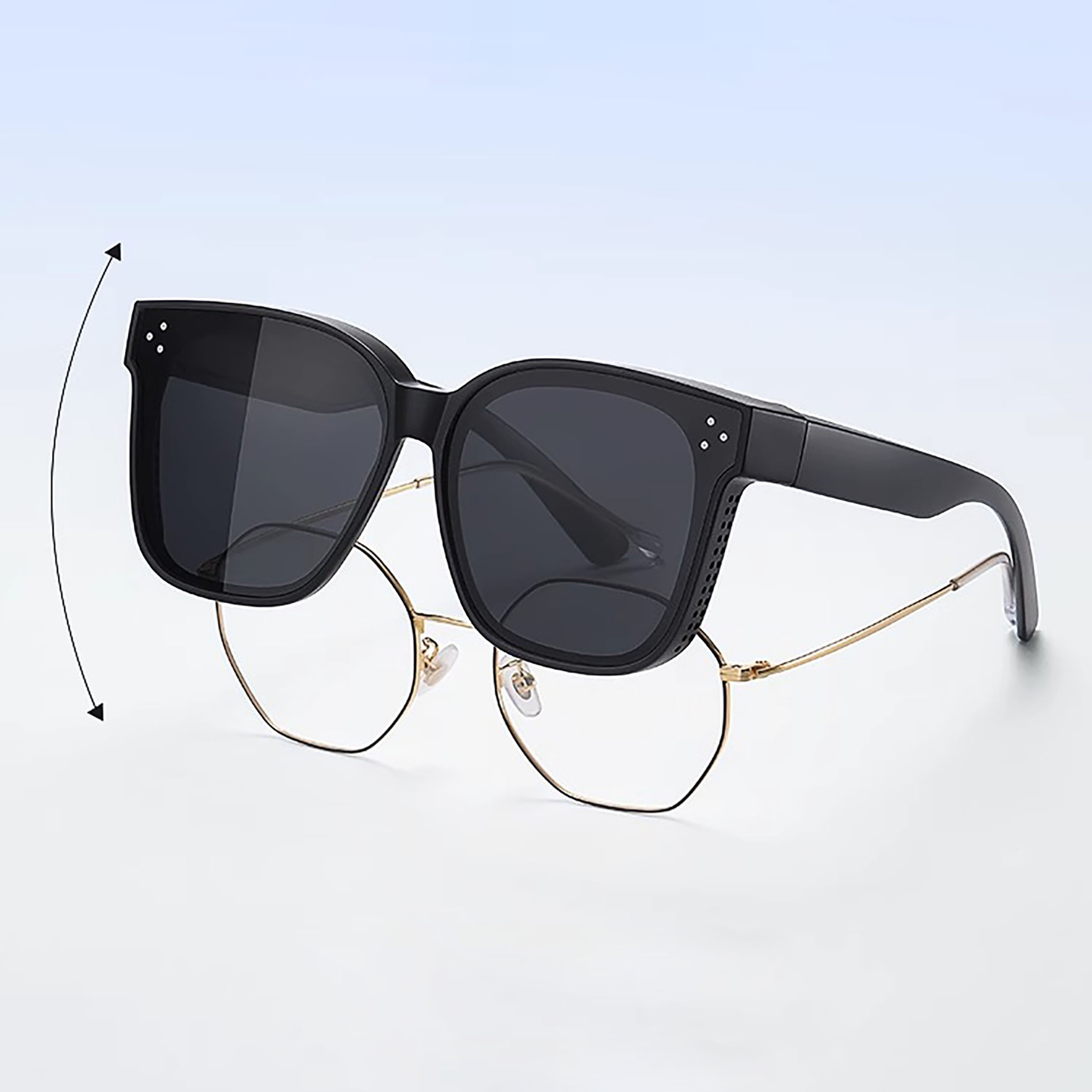 

Polarized Fit Over Fashion Glasses For Women Men, Anti-glare Wear Over Prescription Sun Shades For Driving Hiking Fishing