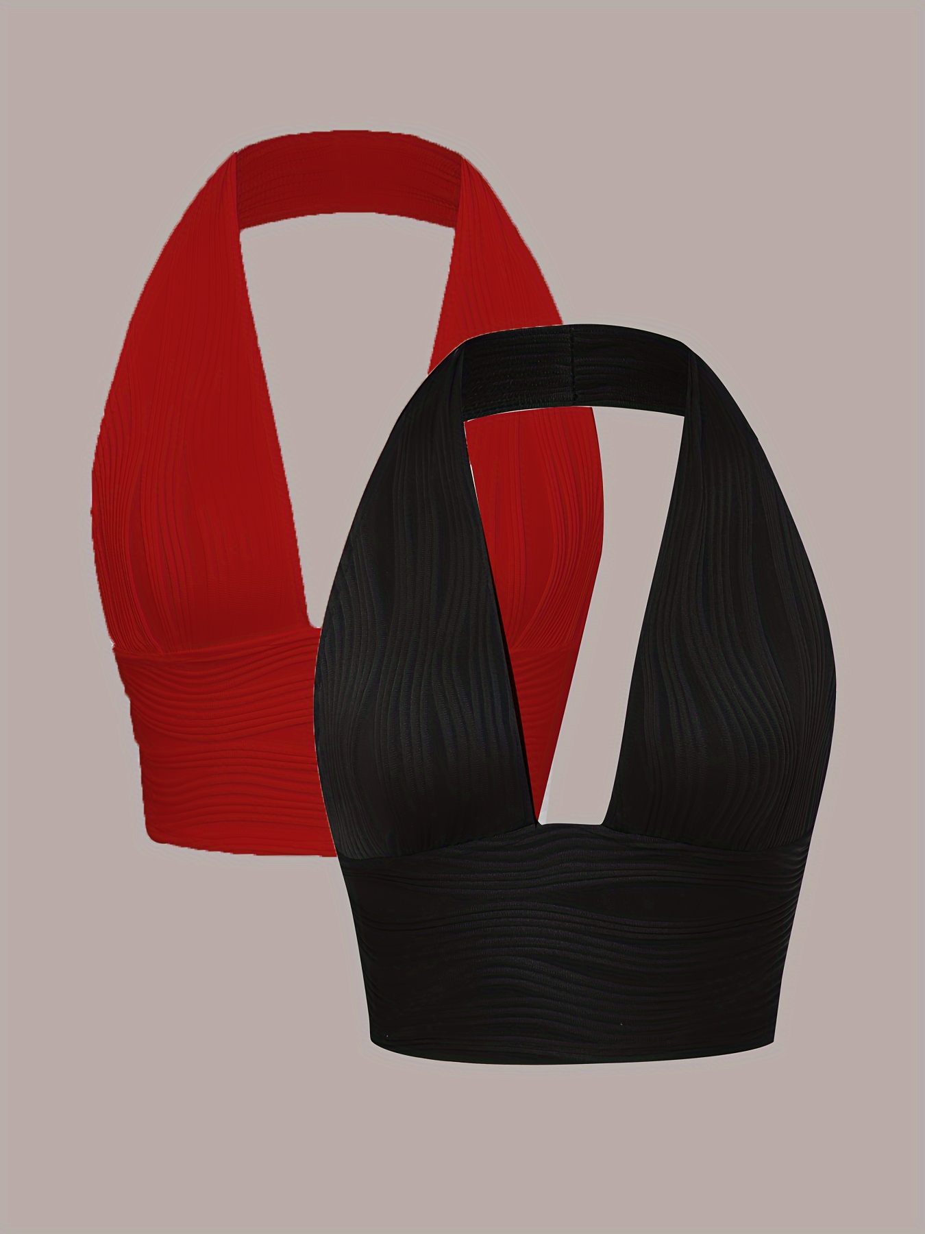 Two-Pack of Solid Color Sexy Off-Shoulder Short Tops