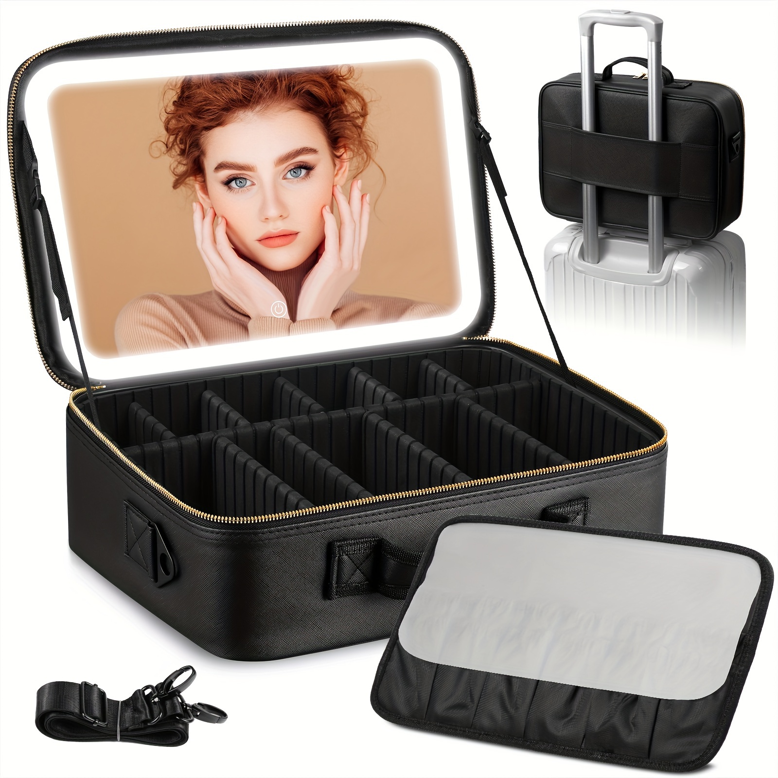 

Size Makeup Bag ; Rechargeable - , Makeup Bag Divider , Long Suspenders Andluggage , Suitable For , Parties, And .