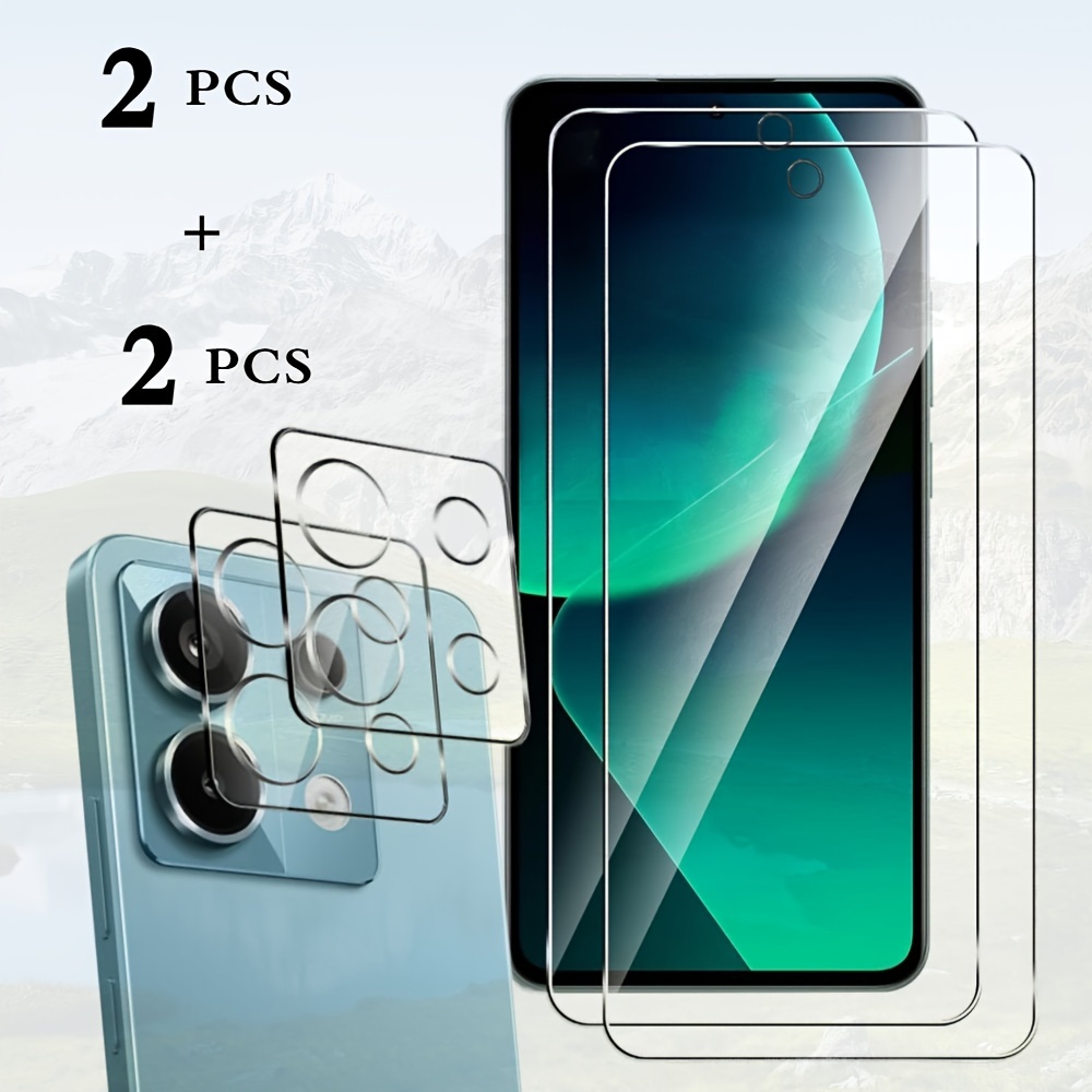 

Suitable For Xiaomi 5g/ Note 13 Pro 5g/ Note 13 4g/ Note 13 Pro 4g, 2pcs Tempered Film Protective Film, 9h Hardness, Scratch-resistant Tempered Glass Film