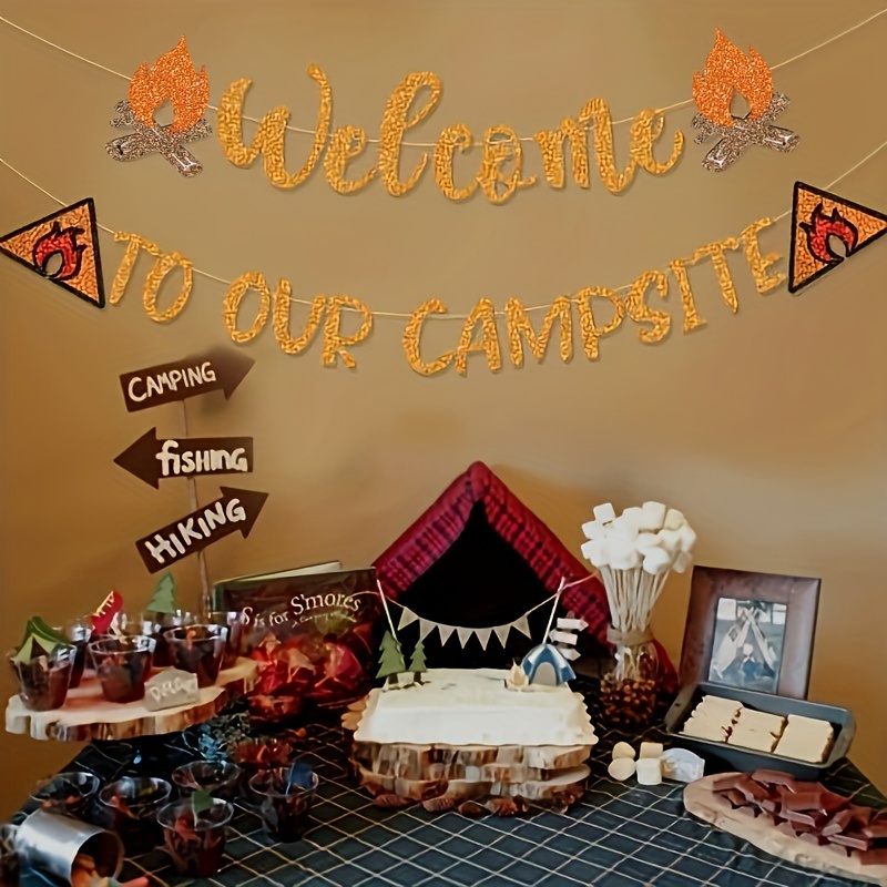 Camping Theme, Camp Birthday Party Centerpieces