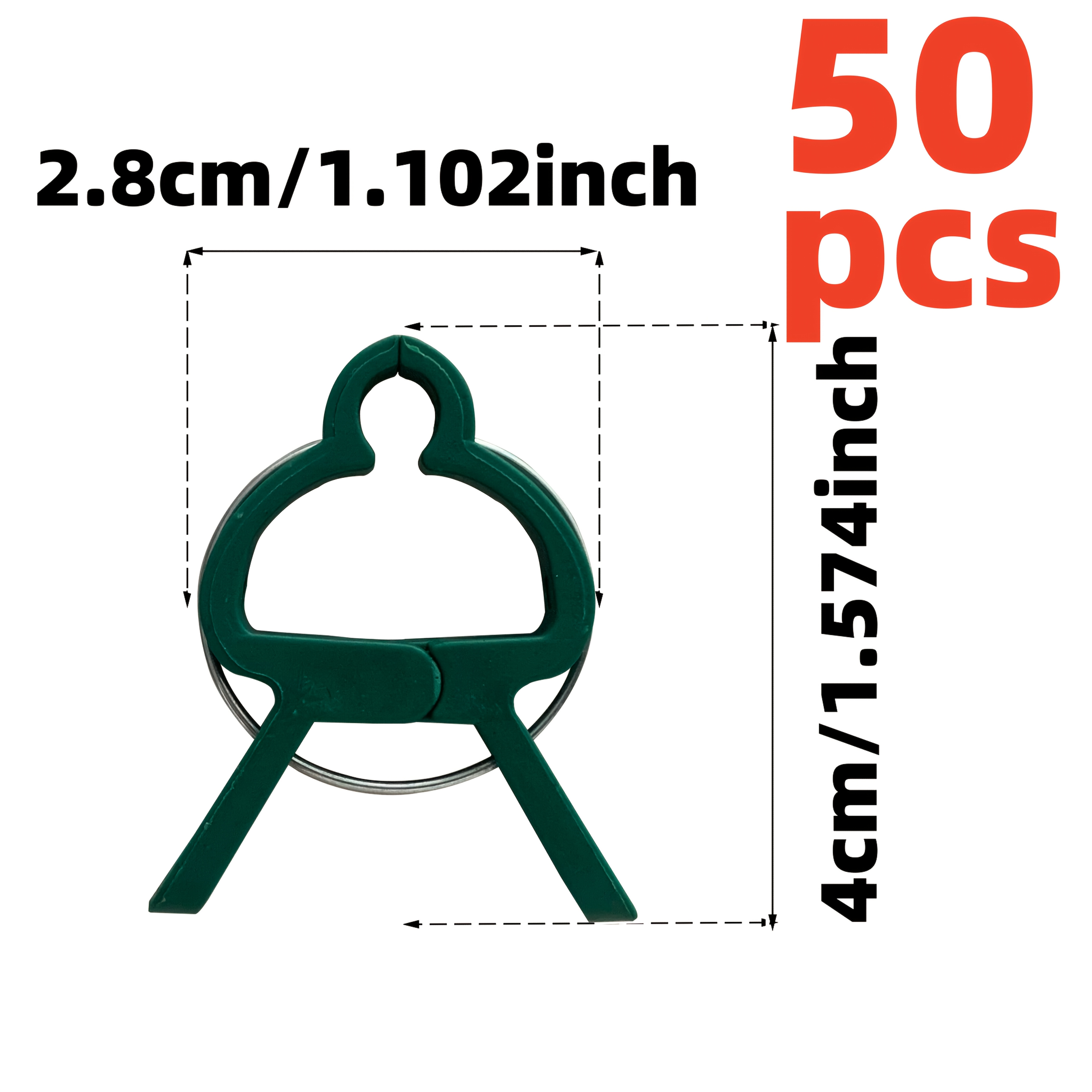 50/30/10pcs Adjustable Plant Clips - Reusable Garden Support For Flowers, Vines, Vegetables & Tomatoes - Durable Plastic, Essential Gardening Tools