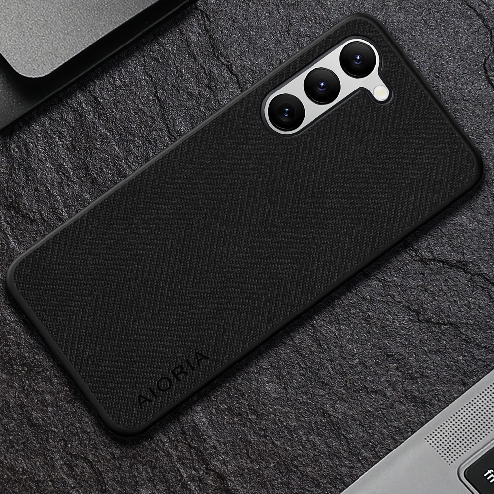 TEMU Phone Case: Phone Case For For Galaxy S24 S24  S23 S23  Fe Weaving Pattern Business Back Cover For For Galaxy S24 S24  S23 S23  Fe Case