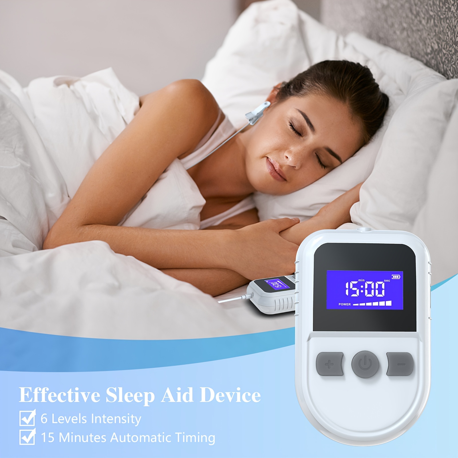 CES Sleep Aid Device For Insomnia Migraine Depression Relieve 35 Levels Insomnia Electrotherapy Device For Fast Sleeping