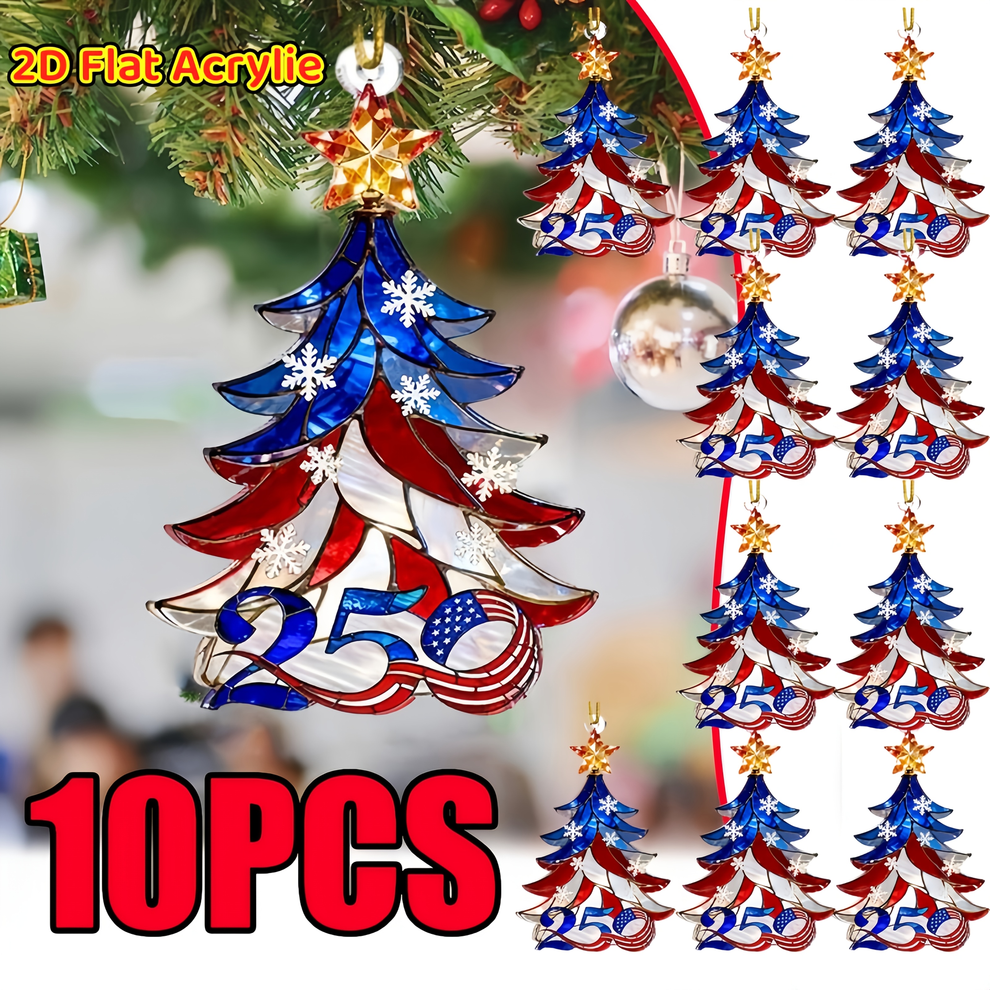 item picture 2d   set of   states   250th anniversary commemorative numbered decorative pendants 1776 2006   theme american flag christmas tree decorations including 250th anniversary collectibles