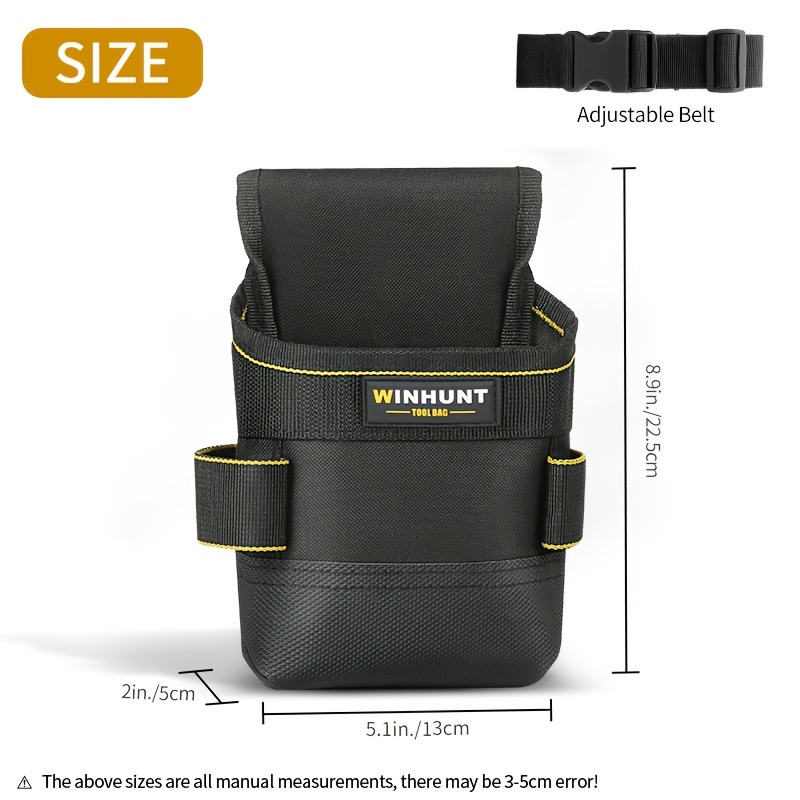 Image of Tool Belt, Tool Pouch, Tool Belts For Men, Heavy-duty Tool Organizer Set - Portable & Oxford Cloth Bag For Electricians And Mechanics, Black, Electrician Tools