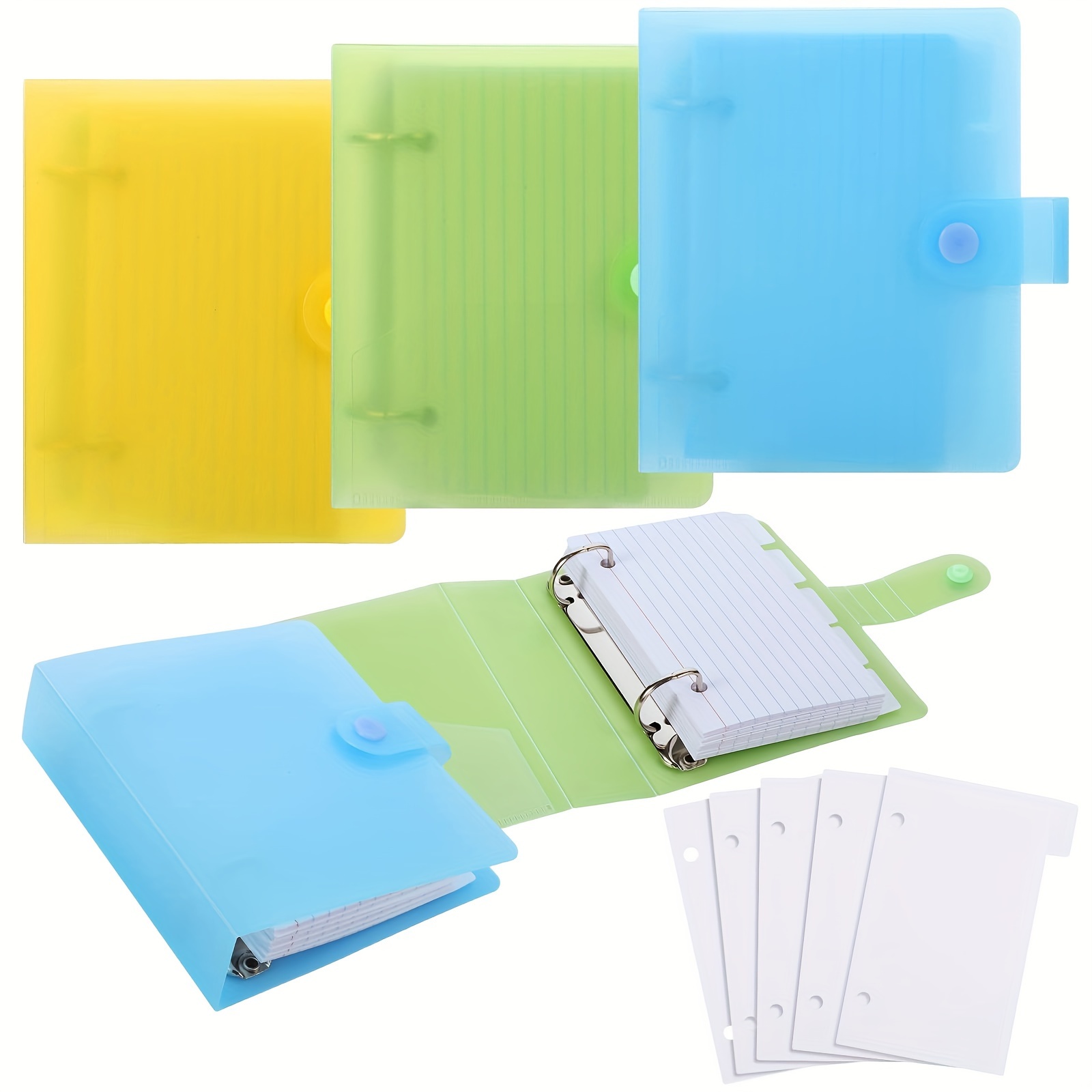 gift card binder Amazon.com : 3x5 Lined Index Cards with Ring Binder Holder and Dividers,  100 Ruled Cards, Pink : Office Products main image 1
