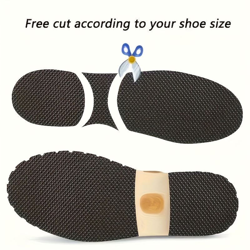 

1pc Rubber Anti-slip Shoe Insole Sticker - Self-adhesive, Noise-reducing Sole Repair Pad For High Heels & Sneakers, Fits All Shoes, Wear-resistant, Protection Pad