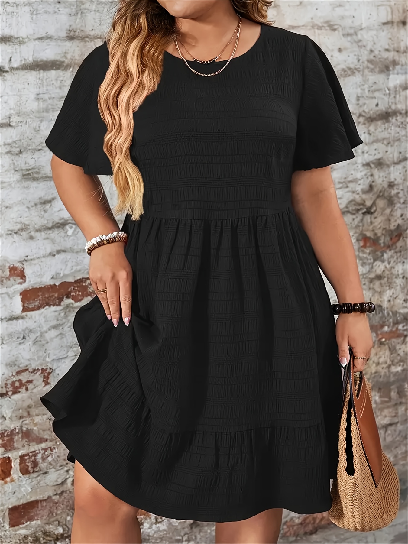 plus size womens plus size elegant bell sleeve - Temu Mauritius