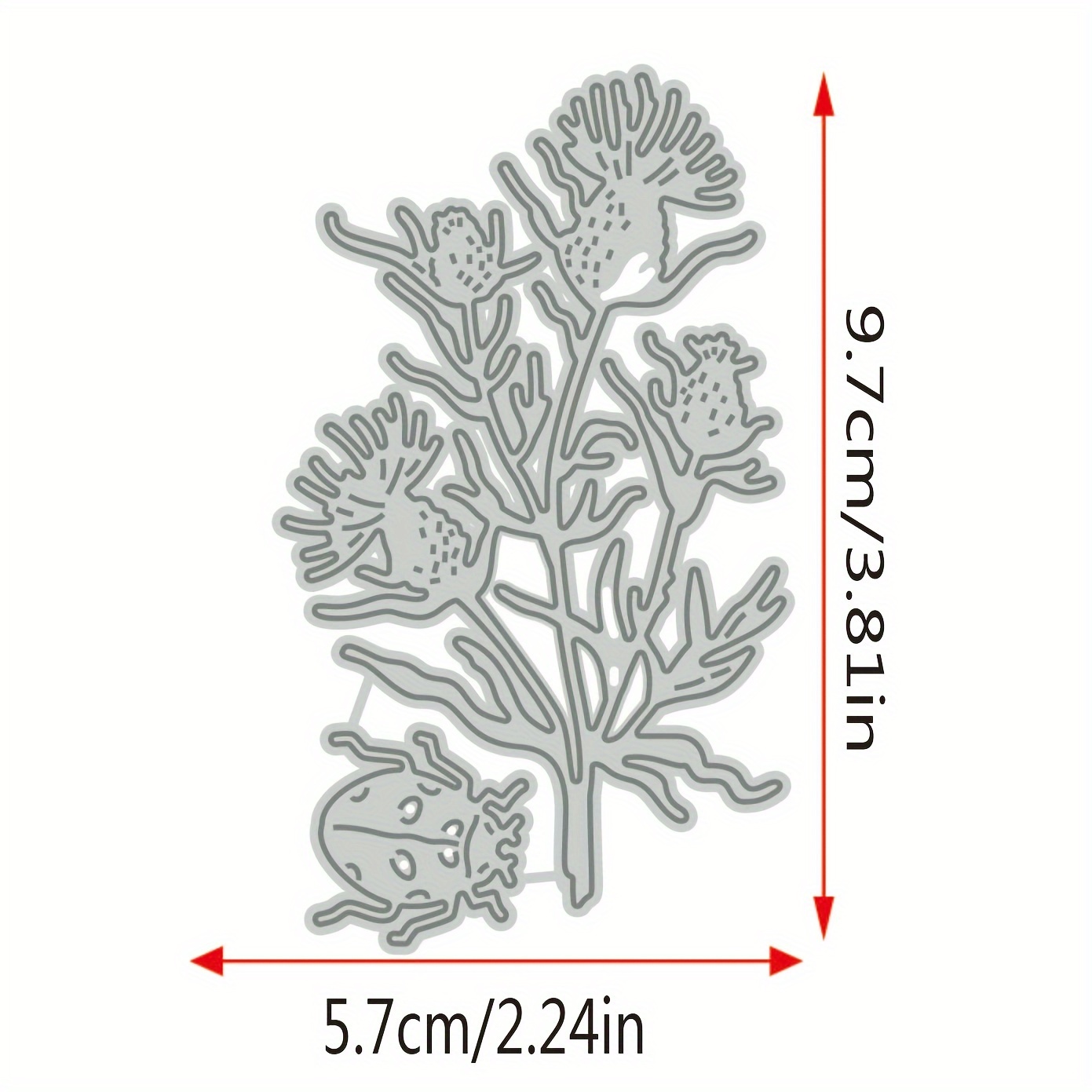 1pc Metal Cutting Mold Flower Grass Diy Paper Craft Knife Mold Blade Stamping Mold